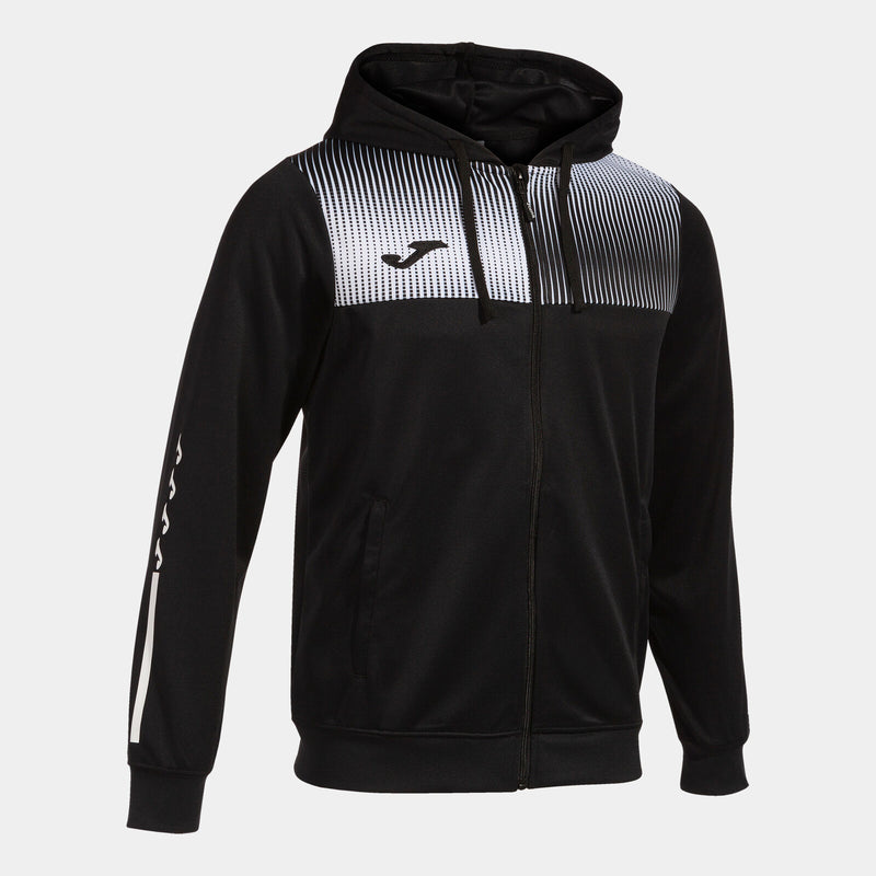 Mikina Joma Supernova IV Zip-Up Hoodie černá-bílá