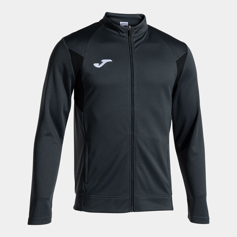 Mikina Joma Winner III Full Zip antracitová-černá
