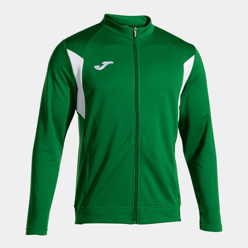 Mikina Joma Winner III Full Zip zelená-bílá