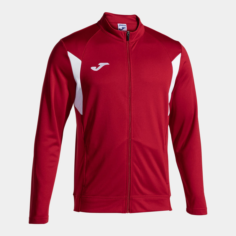 Mikina Joma Winner III Full Zip červená-bílá