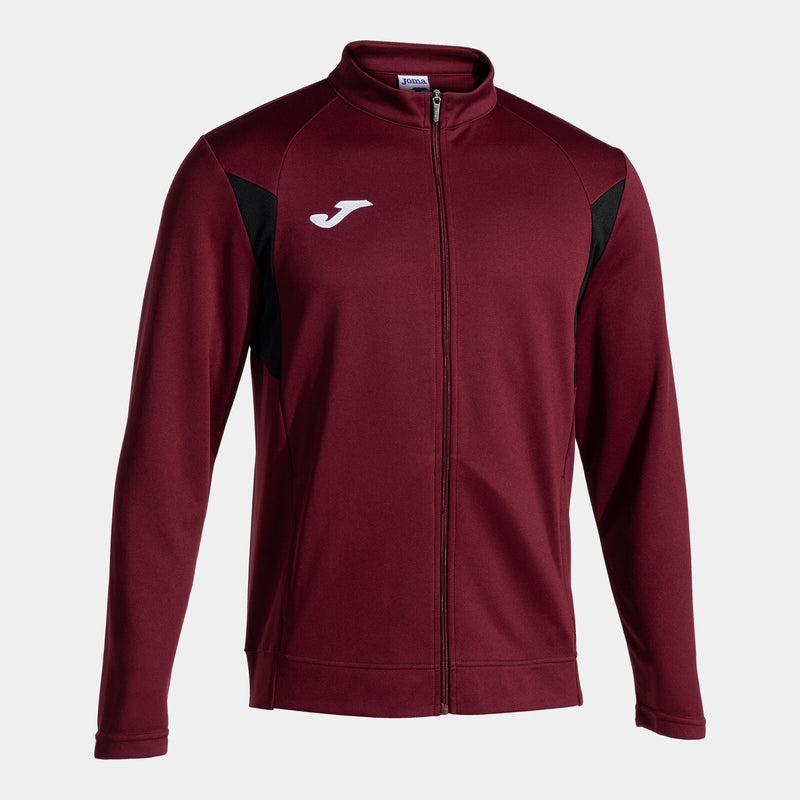 Mikina Joma Winner III Full Zip vínová