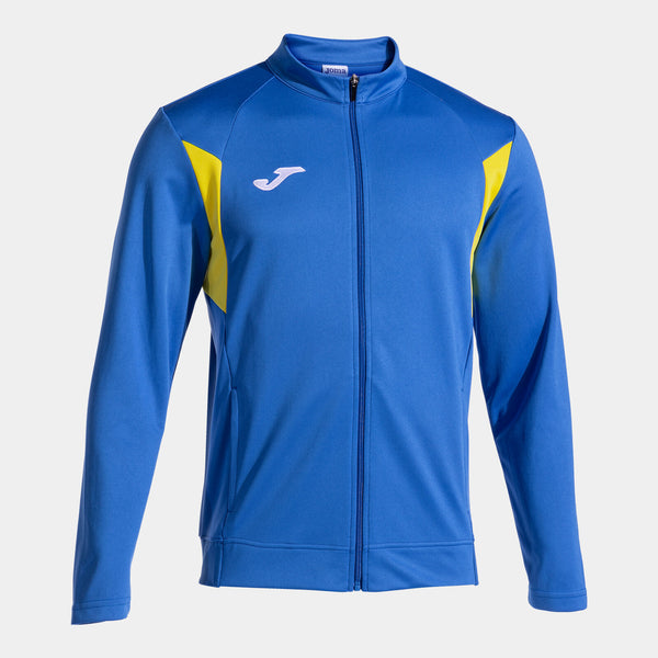 Mikina Joma Winner III Full Zip královská modrá-žlutá