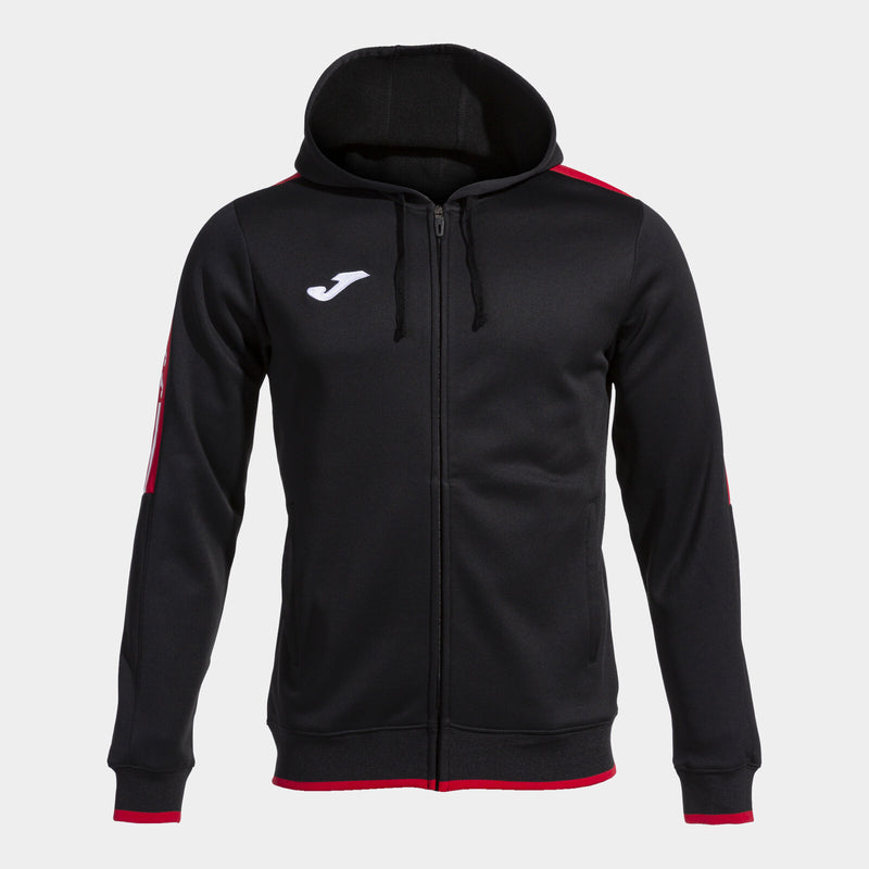 Mikina Joma Olimpiada Zip-Up Hoodie černá-červená