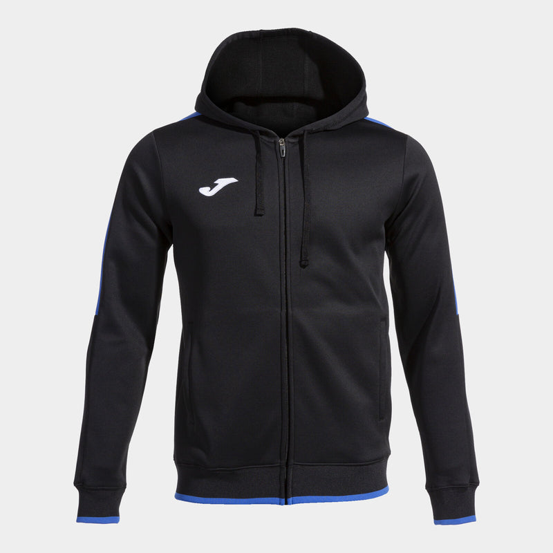 Mikina Joma Olimpiada Zip-Up Hoodie černá-královská modrá