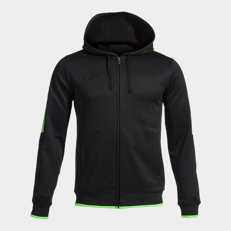 Mikina Joma Olimpiada Zip-Up Hoodie černá-zelená