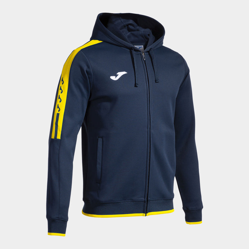 Mikina Joma Olimpiada Zip-Up Hoodie tmavě modrá-žlutá