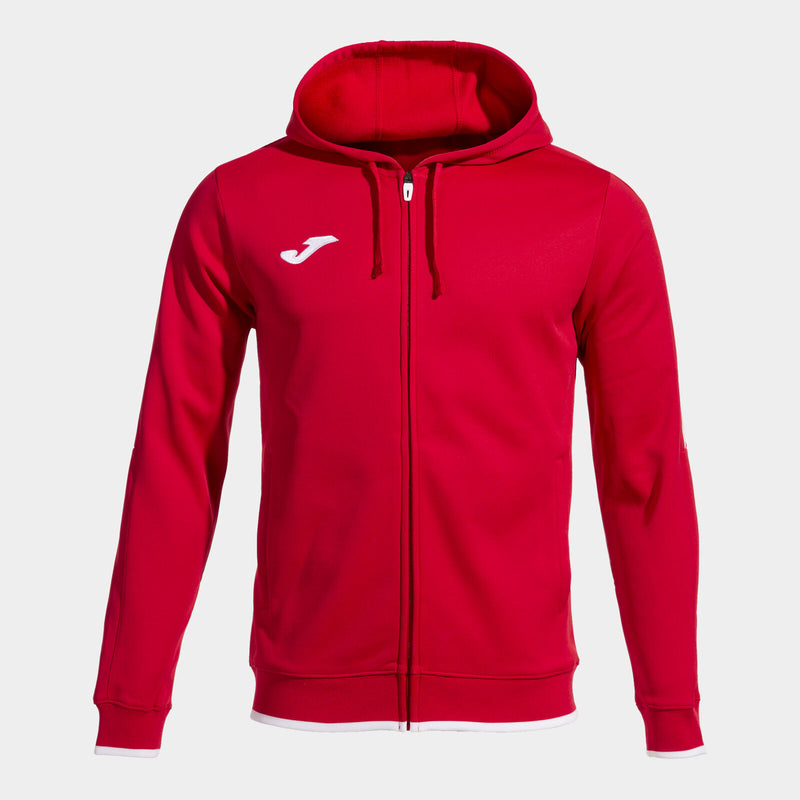 Mikina Joma Olimpiada Zip-Up Hoodie červená