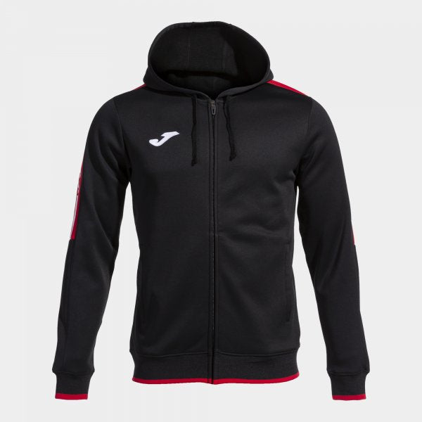 Mikina Joma Olimpiada Zip-Up Hoodie černá-červená