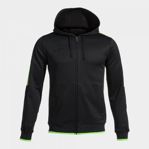 Mikina Joma Olimpiada Zip-Up Hoodie černá-zelená