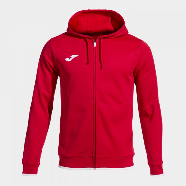 Mikina Joma Olimpiada Zip-Up Hoodie červená