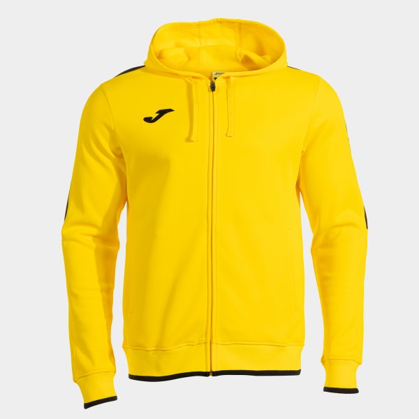 Mikina Joma Olimpiada Zip-Up Hoodie žlutá-černá