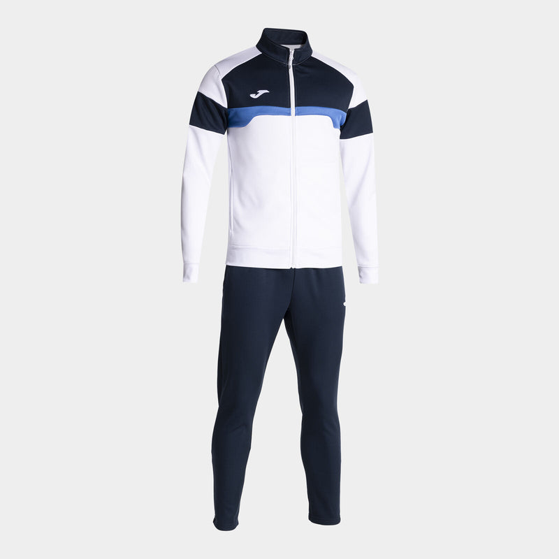 Souprava Joma Danubio III Tracksuit bílá-tmavě modrá