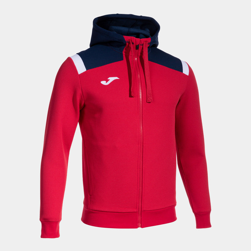 Mikina Joma Toledo Zip-Up Hoodie červená-tmavě modrá