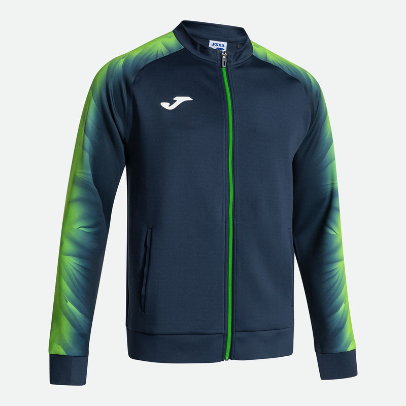 Mikina Joma Elite XI Full Zip tmavě modrá-fluo