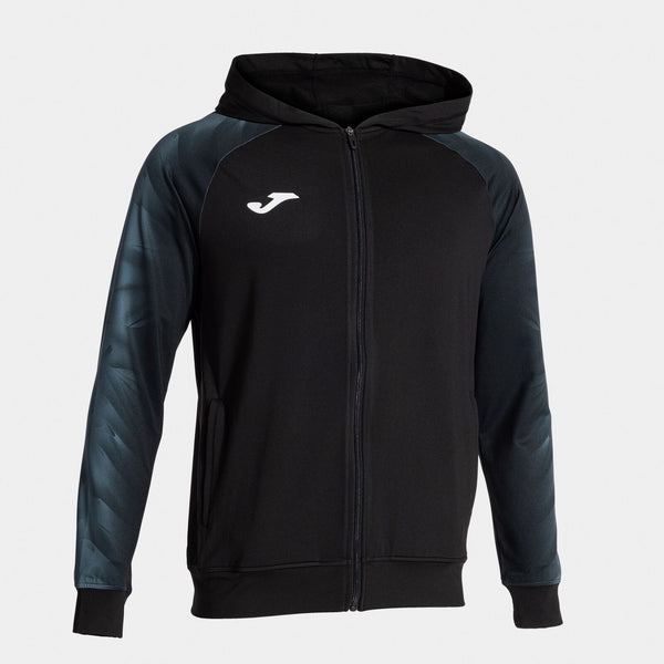 Mikina Joma Elite XI Zip-Up Hoodie černá-antracitová