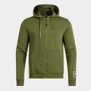 Mikina s kapucí na zip Urban Street – zelená