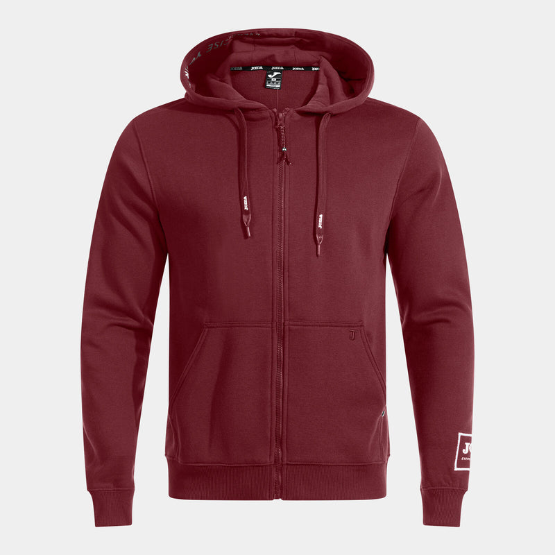 Vínová mikina Joma Urban Street Zip-Up Hoodie Wine