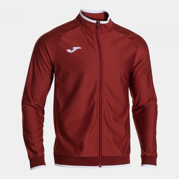 Mikina Joma Victory II Full Zip vínová