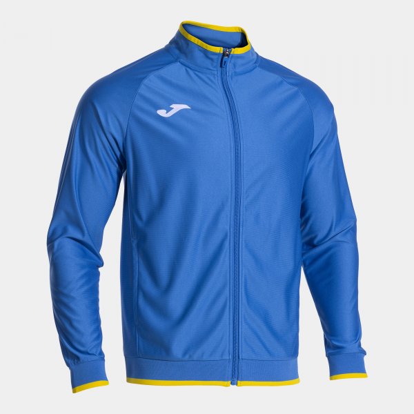 Mikina Joma Victory II Full Zip královská modrá-žlutá