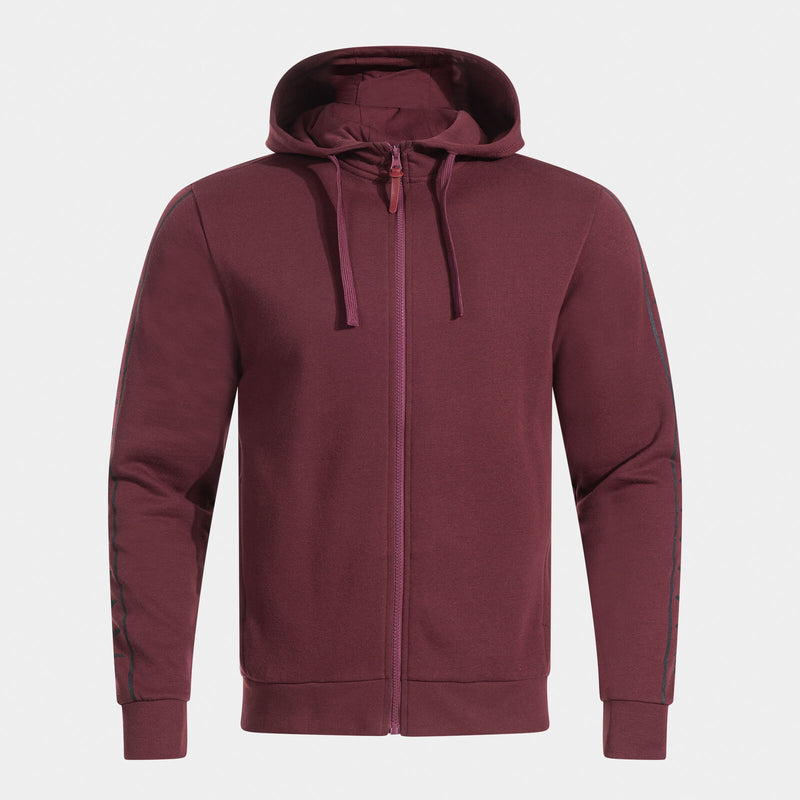 Mikina Joma Icono Street Zip-Up Hoodie vínová