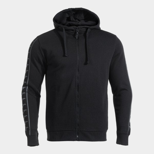Mikina Joma Icono Street Zip-Up Hoodie černá-antracitová