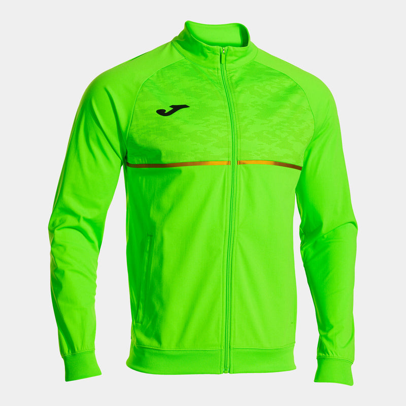Fluo-zelená mikina Joma Record III Full Zip