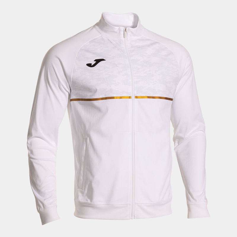 Bílá mikina Joma Record III Full Zip