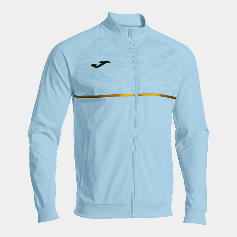 Světle modrá mikina Joma Record III Full Zip