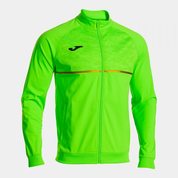 Fluo-zelená mikina Joma Record III Full Zip