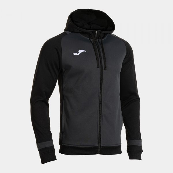 Mikina Joma Phoenix III Zip-Up Hoodie antracitová-černá