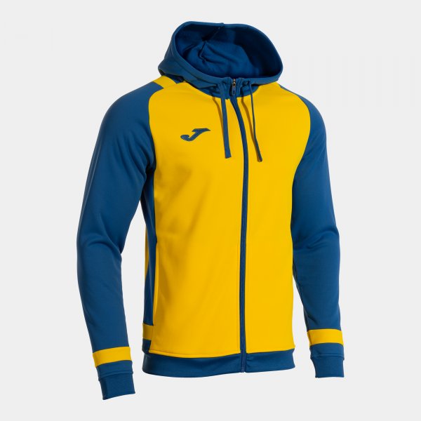 Mikina Joma Phoenix III Zip-Up Hoodie žlutá-královská modrá