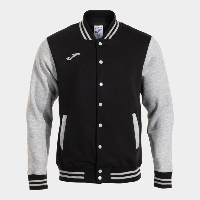 Mikina Joma Combi Full Zip černo-šedá – mikiny a bundy