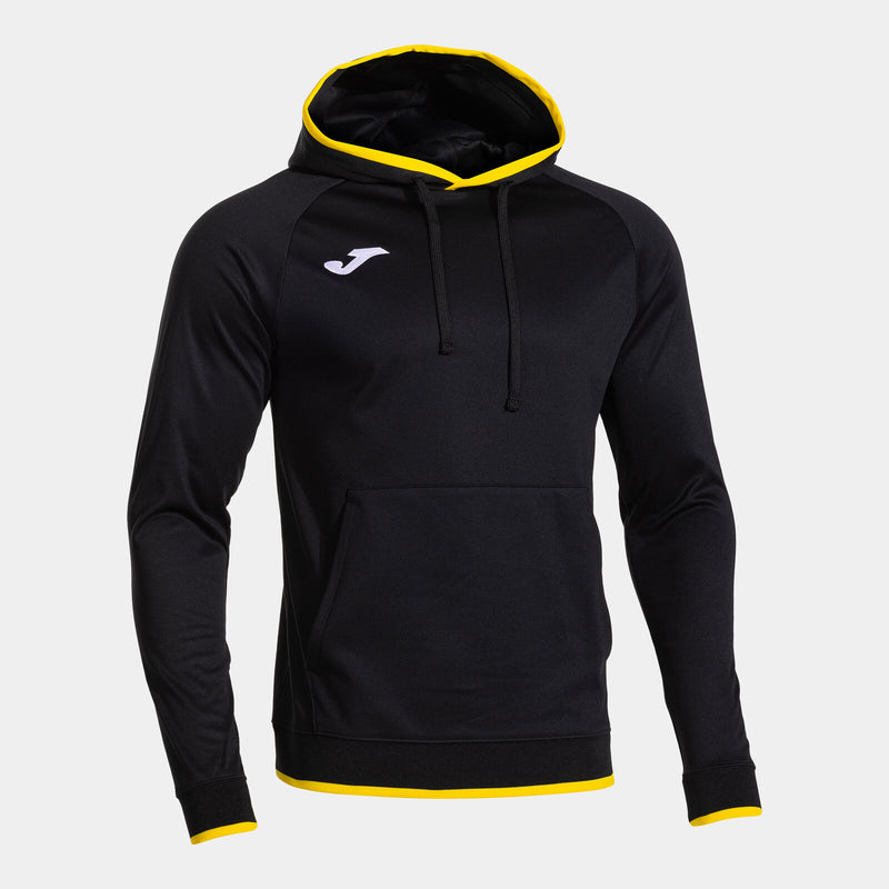 Mikina s kapucí Joma Combi Premium Hoodie černá-žlutá