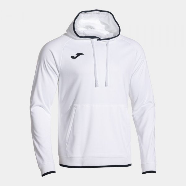 Mikina s kapucí Joma Combi Premium Hoodie bílá-tmavě modrá