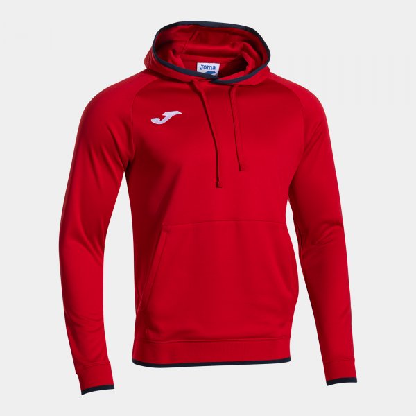 Mikina Combi Premium Hoodie červená-tmavě modrá