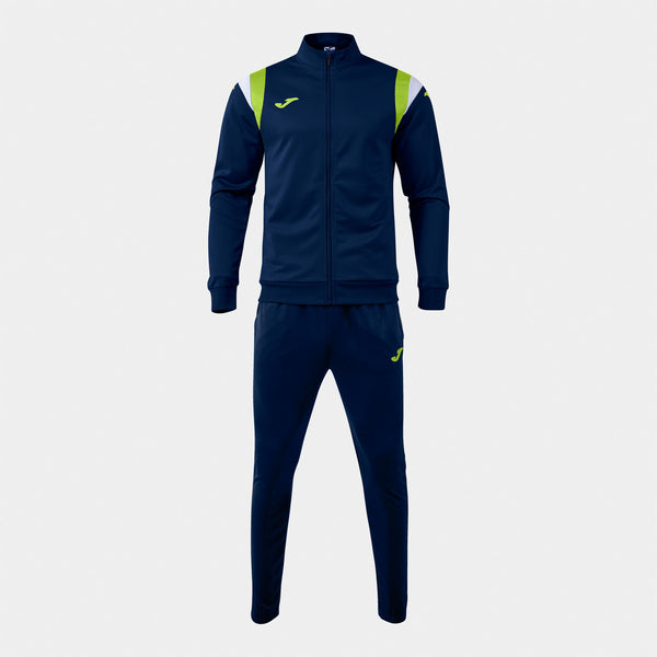 Tepláková souprava Joma Terra Tracksuit tmavě modrá-limetková