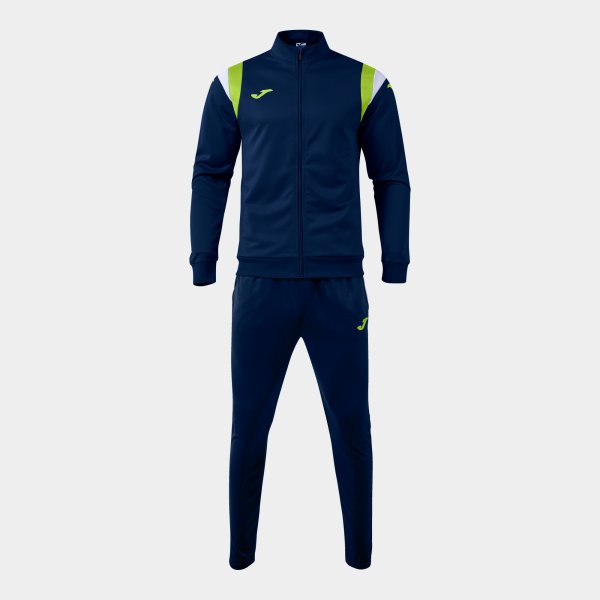 Tepláková souprava Joma Terra Tracksuit tmavě modrá-limetková