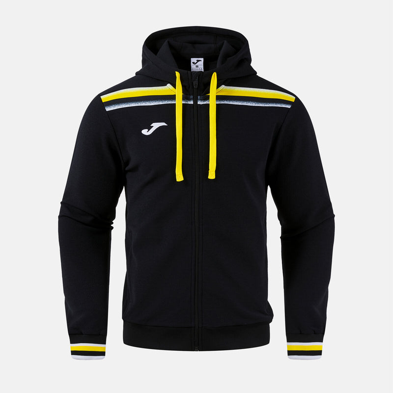 Mikina Joma Toledo II Zip-Up Hoodie černá-žlutá