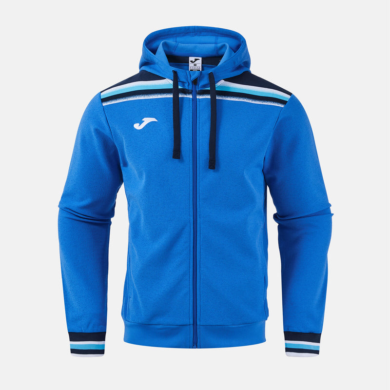 Mikina Joma Toledo Zip-Up Hoodie královská modrá-tmavě modrá