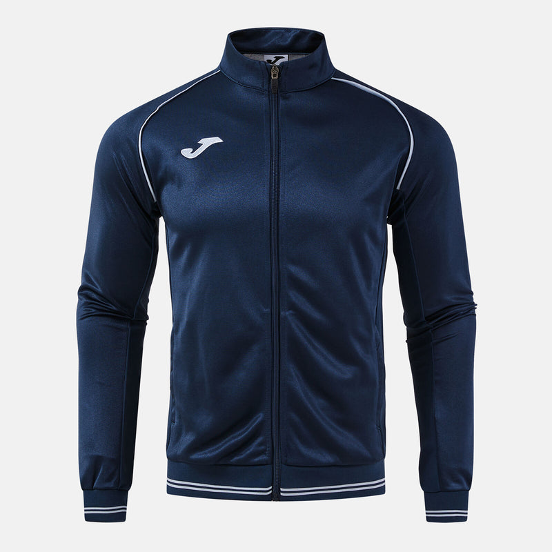 Mikina Joma Vintage Eco Retro Full Zip tmavě modrá-šedá