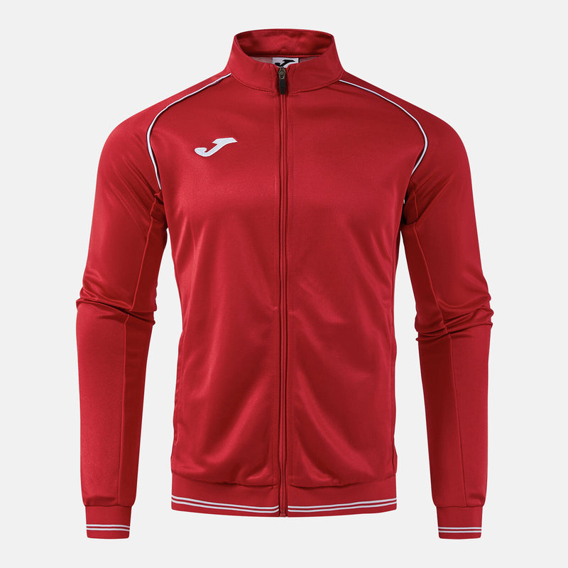 Mikina Joma Vintage Eco Retro Full Zip červená-šedá