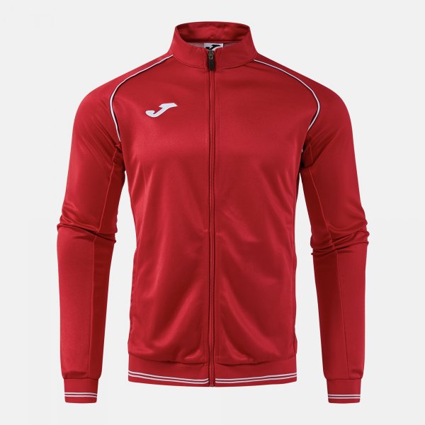Mikina Joma Vintage Eco Retro Full Zip červená-šedá