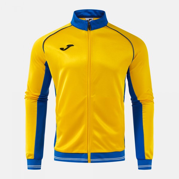 Mikina Joma Vintage Eco Retro Full Zip žlutá-královská modrá