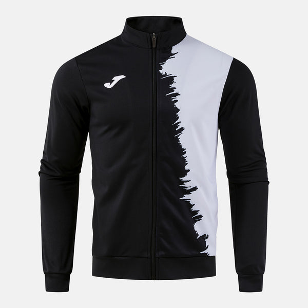 Mikina Joma City III Full Zip černá-bílá