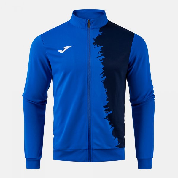 Mikina Joma City III Full Zip královská modrá-tmavě modrá