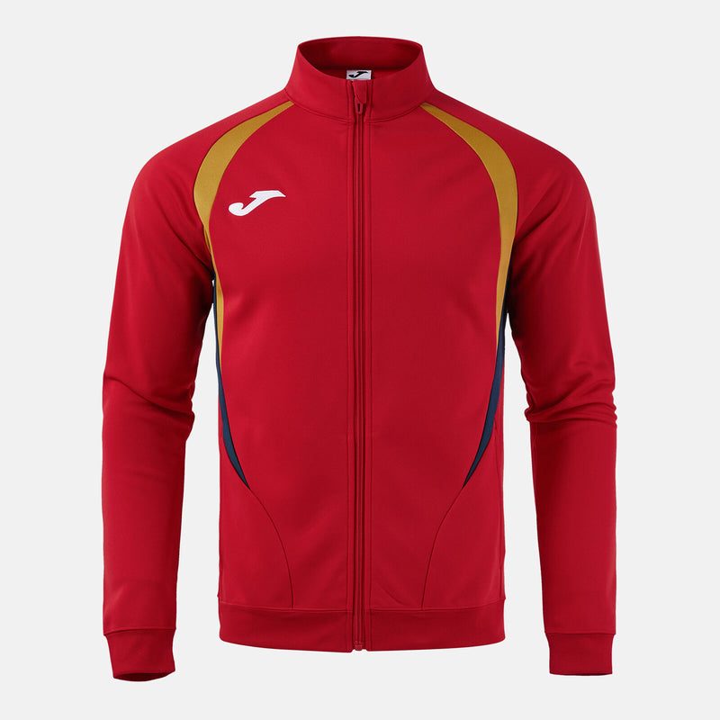 Mikina Joma Championship Full Zip červená tmavě modrá