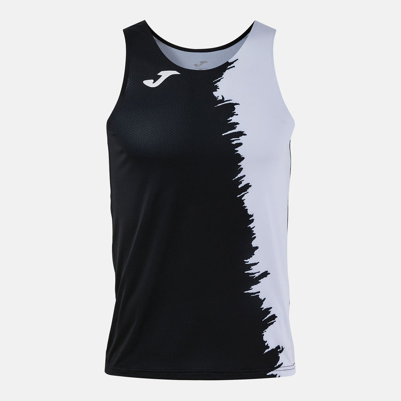 Tílko Joma City III Tank Top černá-bílá – běžecké tílko