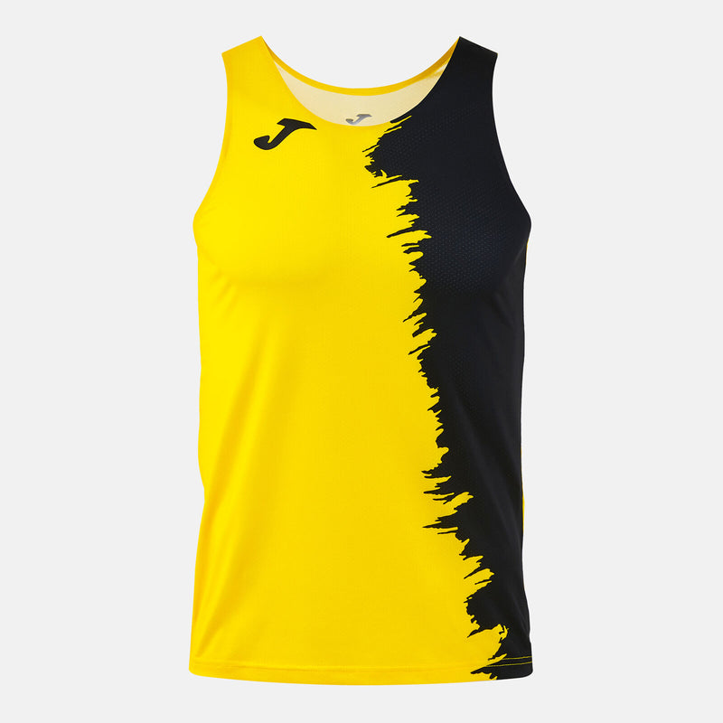 Tílko Joma City III Tank Top žlutá-černá – běžecké tílko