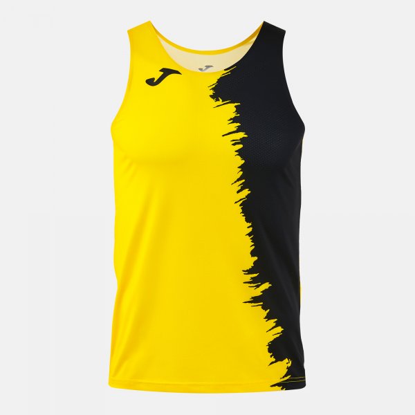 Tílko Joma City III Tank Top žlutá-černá – běžecké tílko