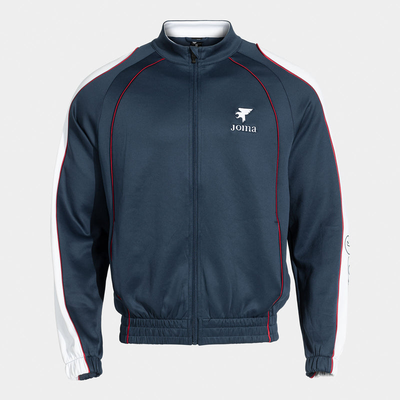 Mikina Joma Futbol Retro Mundial Full Zip tmavě modrá-bílá